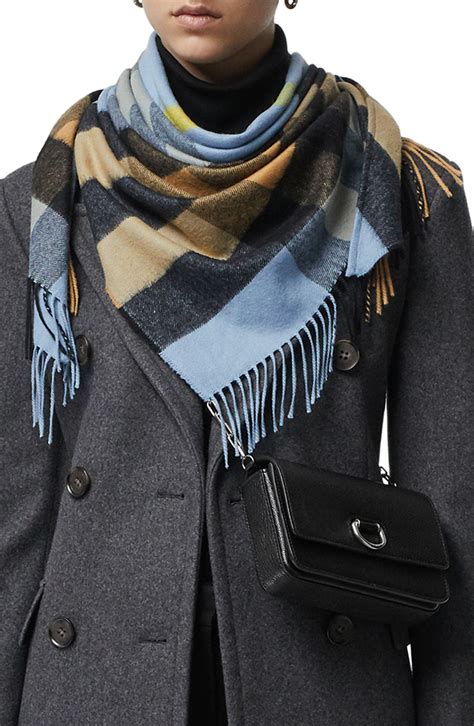 burberry mega check fine cashmere scarf|Burberry Check cashmere scarf sale.